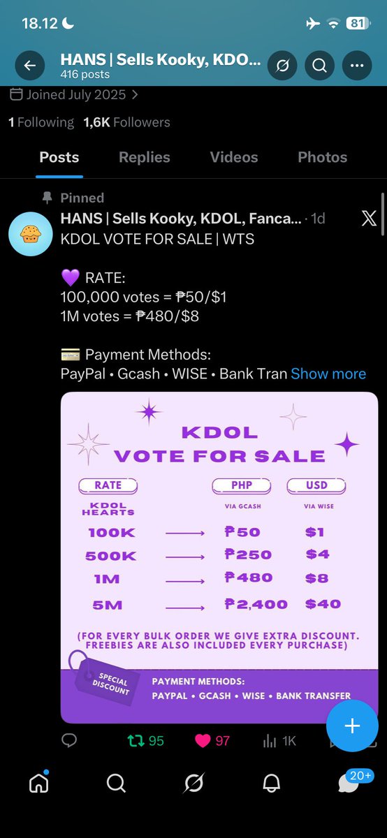buying and selling account 💚 tweet media