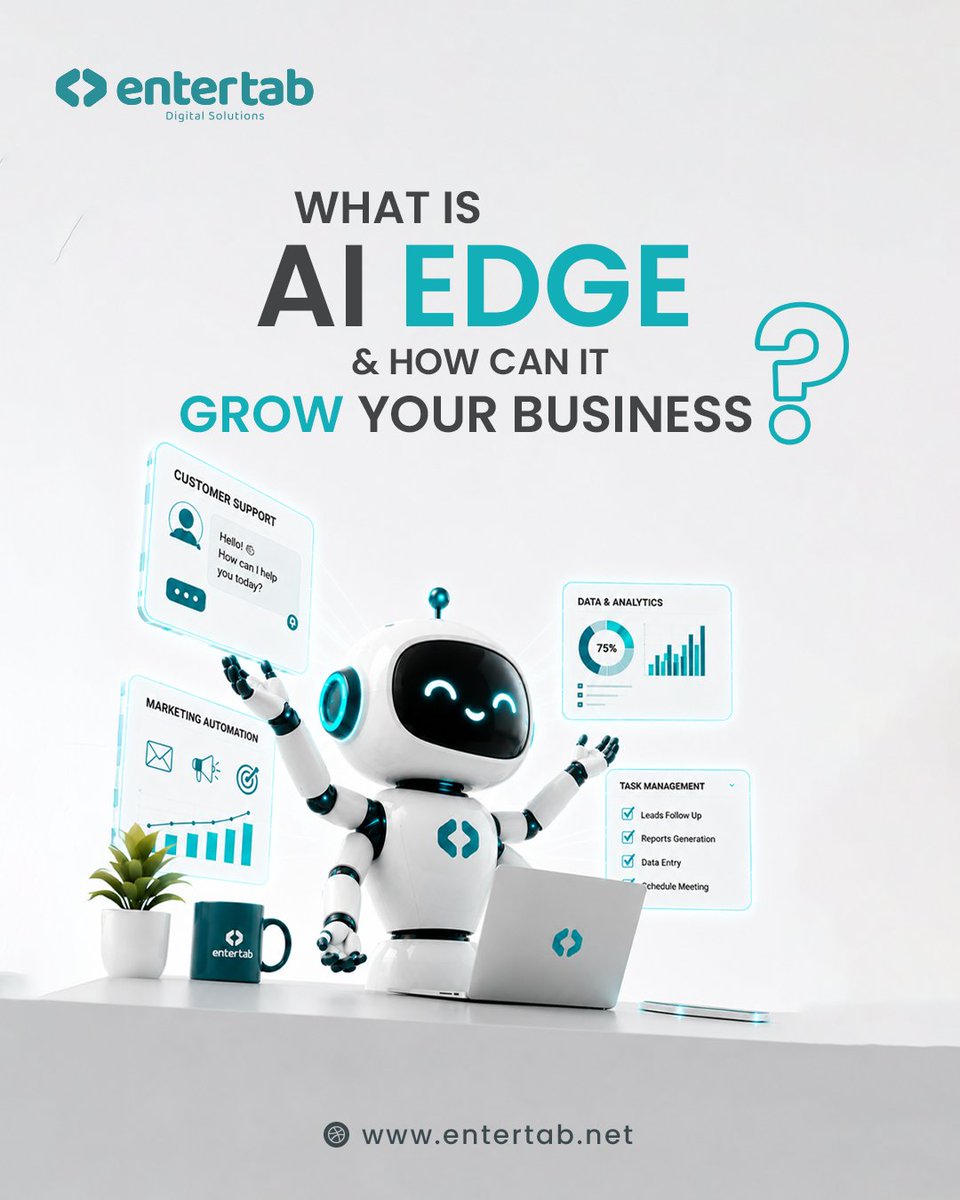 entertabnet's tweet photo. AI isn't just for tech giants. It's for every business ready to grow smarter.

ENTERTAB's AI Edge automates tasks, predicts behavior &amp; personalizes experiences at scale.

You don't need to understand AI you just need the results. DM us today.

#ai #ENTERTAB #BusinessGrowth https://t.co/MXOrbi8gFt