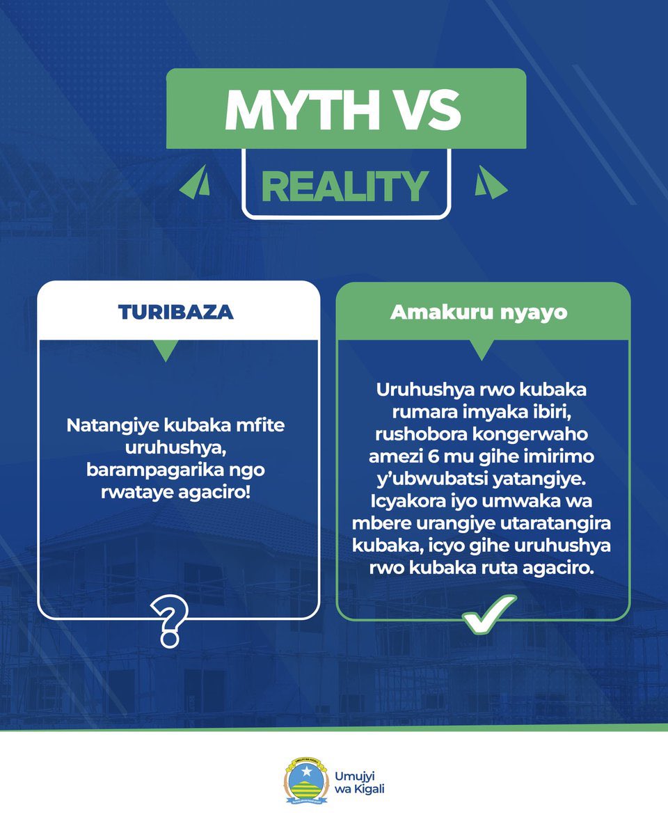 M_M_RealEstate's tweet photo. Did you know? 

A construction permit automatically expires if construction works do not commence within one year of its issuance. @CityofKigali https://t.co/0uHUyqhVBY