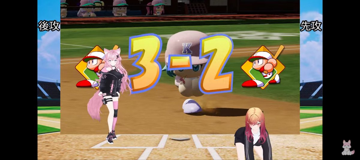 mictea_game's tweet photo. 試合のバランスめちゃくちゃ良い感じで盛り上がる試合だった！
お互いのチームが強すぎるからバフもあまり関係なさそう
そしてすうちゃん活躍できて嬉しい🥰
原田⋯😭
ホロ校も今から楽しみ🥰
こんこよとりりーかの動きもダイナミックで好き🥰
#こより実験中
#パワプロ2026 https://t.co/sTxUROWcIt