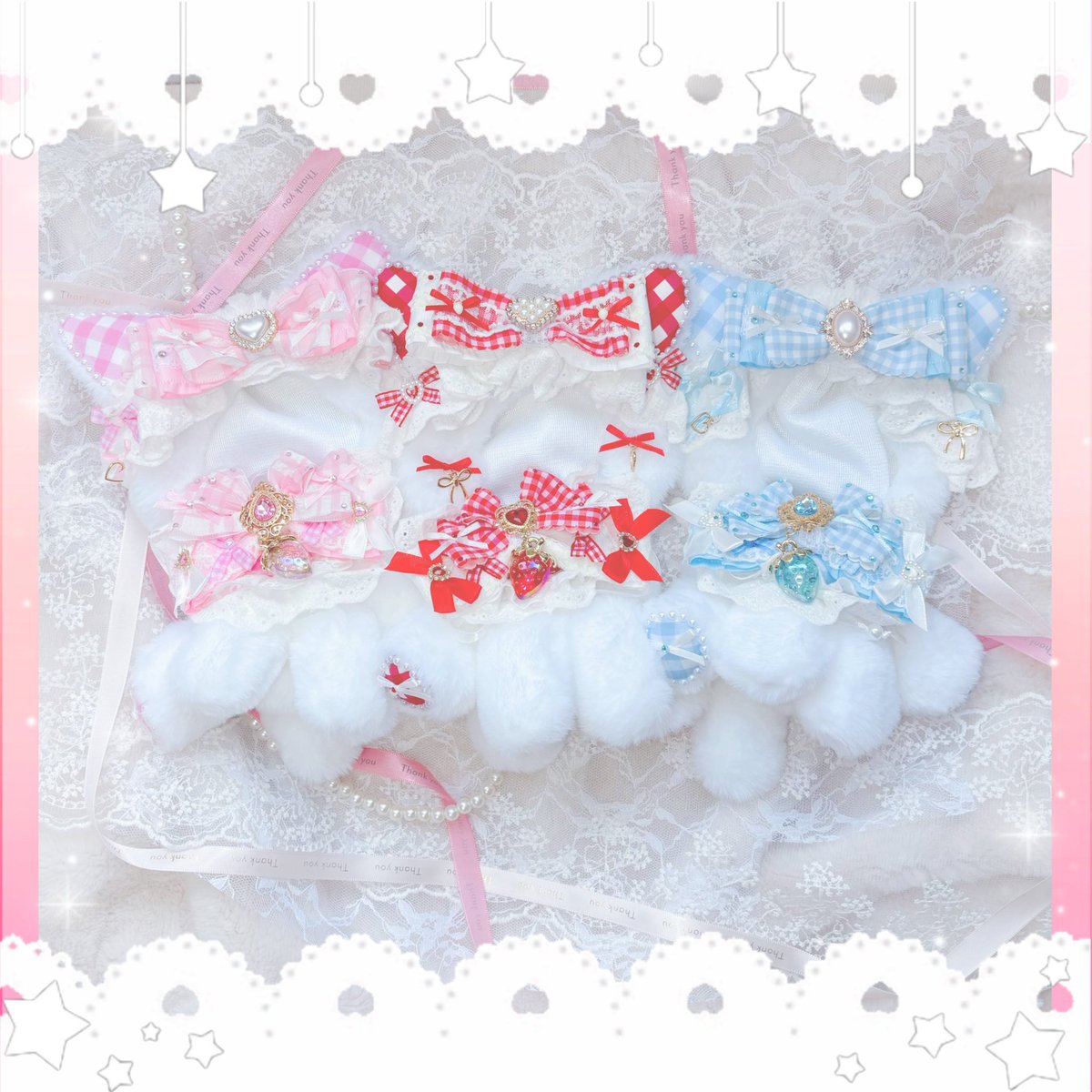amucha_nui's tweet photo. ˚· . ★ . ·˚🎀˚· . ★ . ·˚🎀˚· . ★ . ·˚

ご覧いただきありがとうございます
ぬい服やトレカケースを中心に制作している あむちゃ です
♡かわいい♡をぎゅっと���め込んだきらきらふわふわあまい世界感をお届けします૮⸝⸝⸝⁰⃚⃙̴ ༝ ⁰⃚⃙̴⸝⸝⸝ྀིა

˚· . ★ . ·˚🎀˚· . ★ . ·˚🎀˚· . ★ . ·˚ https://t.co/0v1Ejt3I0Y