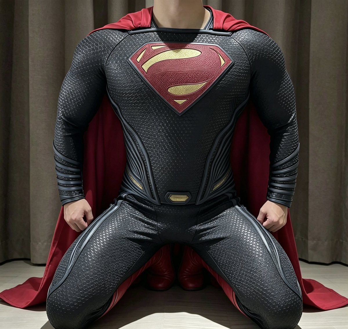 SuperFerpy's tweet photo. 超人不敌反派被抓住，从一开始的刚正不阿到最后臣服，你想对战败的超人做些什么呢？ #超人 #超人战败 #恶堕 #超级英雄 https://t.co/SSyqUTkh66