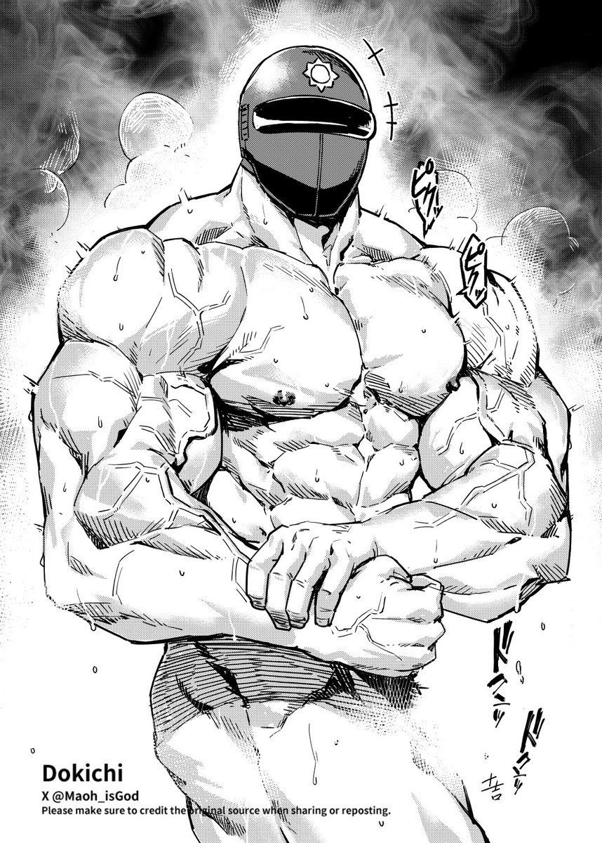 Maoh_isGod's tweet photo. 酔った勢いなのか、目の前で全裸になってポージングしてくれるサンレッドさん https://t.co/GsHMOrWZxq