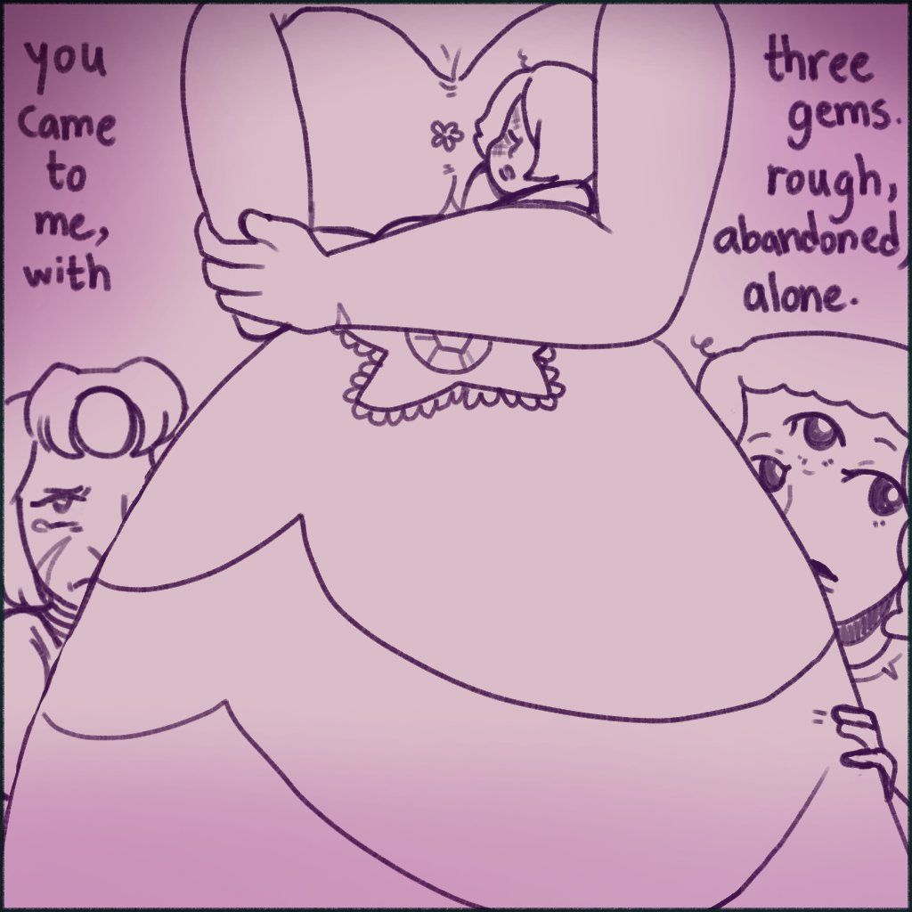 Petrifiedsapph's tweet photo. #stevenuniverse Part 1:
A withered Rose's last gift.

(steven universe baby AU) https://t.co/Py9d11tUvl