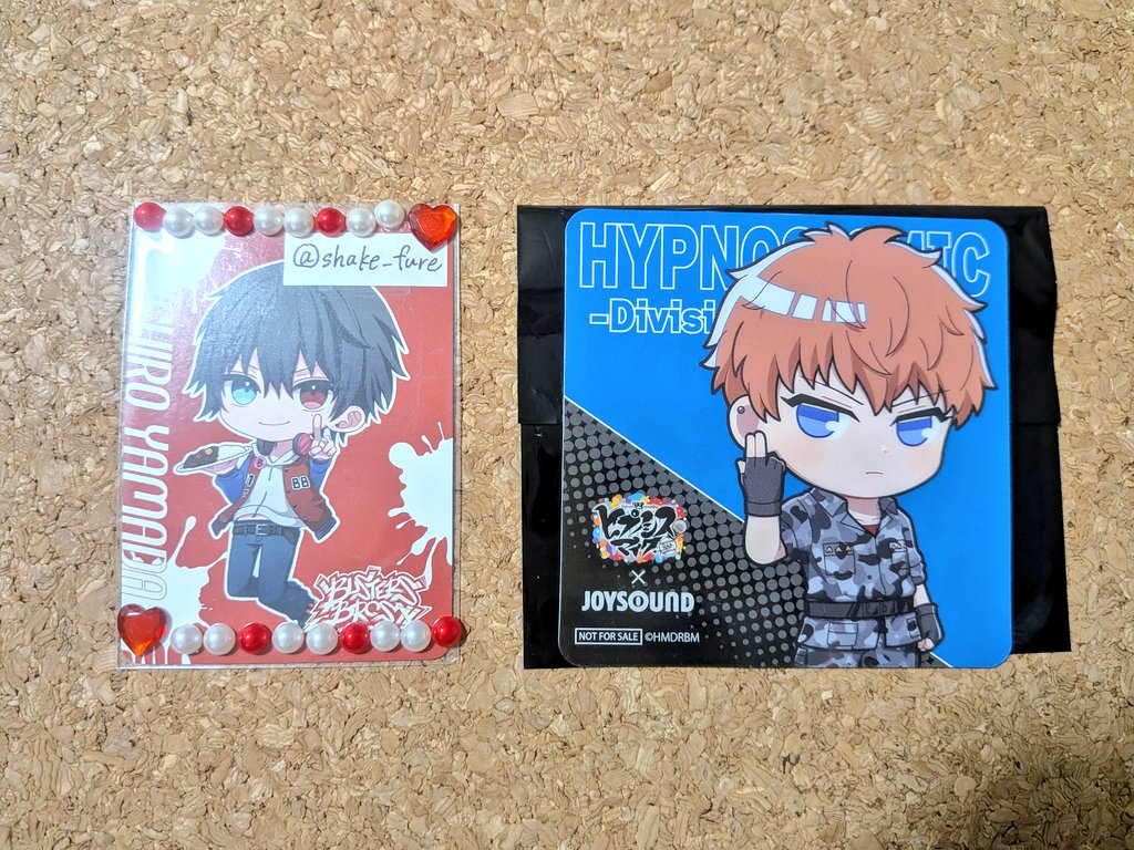 shake_fure's tweet photo. 【交換】ヒプノシスマイク ヒプマイ カラオケ館 カラ館 JOYSOUND アクリルスタンド アクスタ コースター

譲）三郎、銃兎、理鶯、☆簓、盧笙、☆空却、十四、獄
求）アクスタ 左馬刻(友人分代行)

☆以外はこちらから複数お出しできます。
郵送希望です📮
検索からもお気軽にお声掛けください🙇‍♀️✨ https://t.co/8DqKfhwTBQ