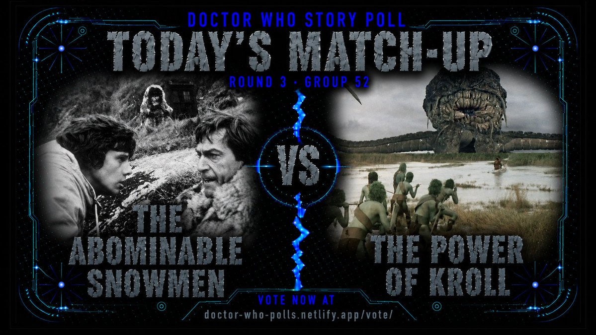 DWUDatabase's tweet photo. Voting is now open for Round 3. Group 52 #DoctorWho #DoctorWhoRanking                     

Vote here - https://t.co/w08XJ02oyc https://t.co/TTs6BaFmON