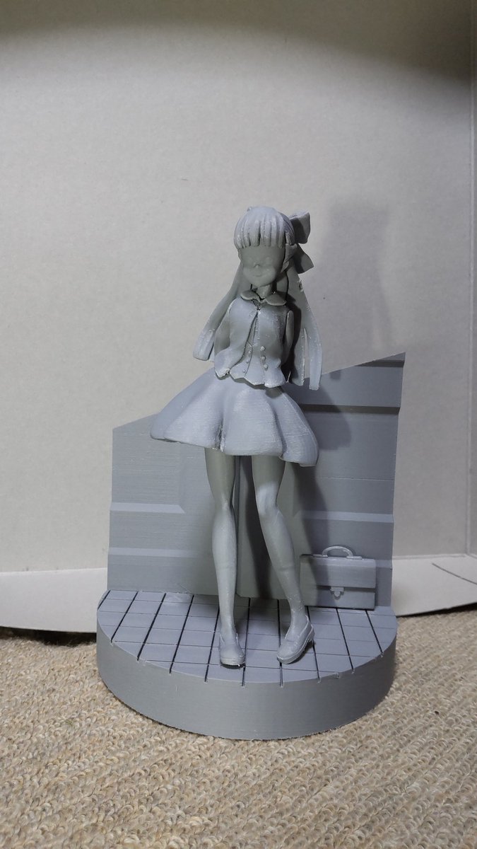 suteki_plamo's tweet photo. ワンフェス新作「水原つづみ」仮組みができました！当日まで3週間切ってますが大槍葦人先生のイラストの雰囲気を出せるよう塗装を頑張ります！

#WF2026s #クホリア #ピリオド https://t.co/T5I4Dbbvj0
