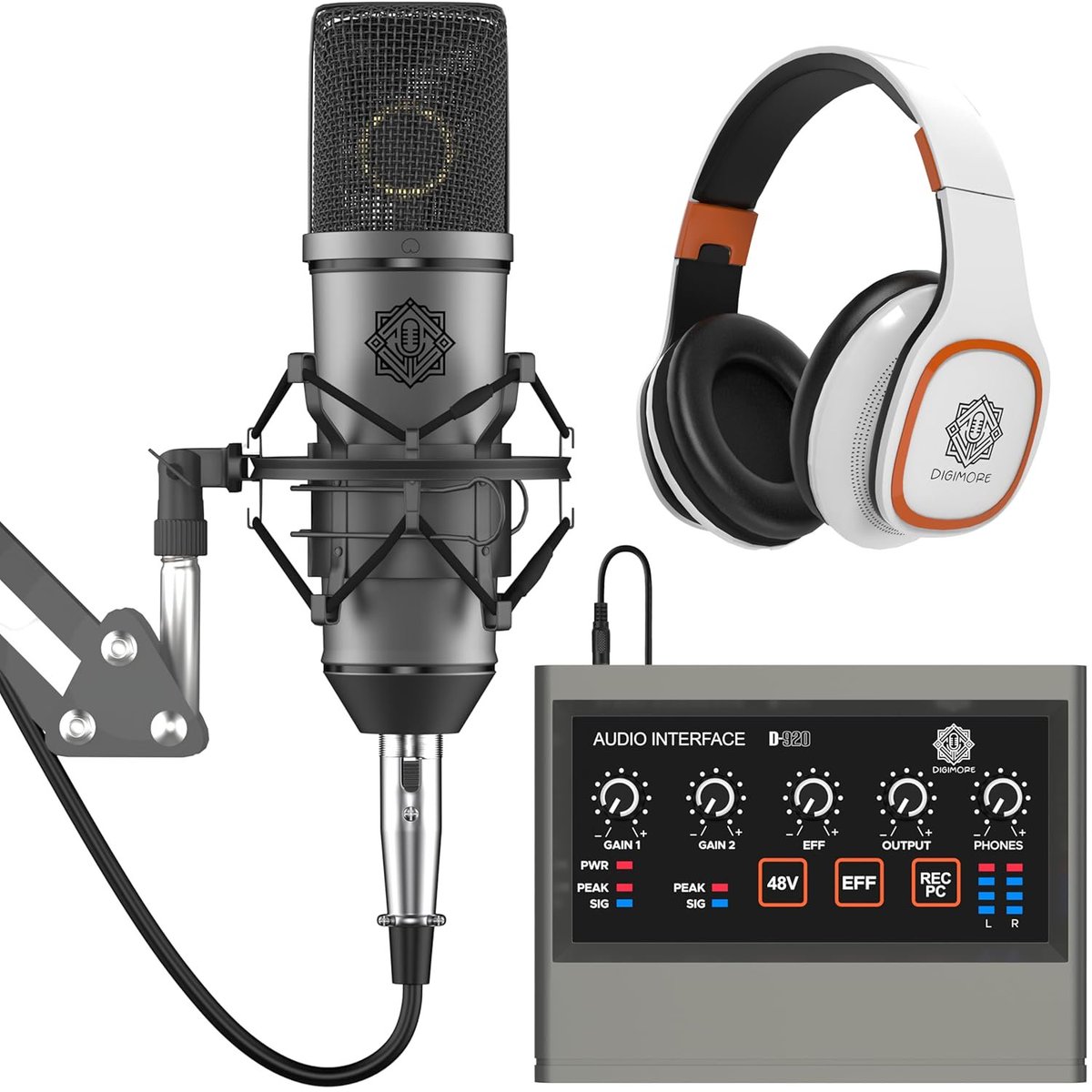 HaokipSuan's tweet photo. Get it now: https://t.co/pEkSv02Gj5

DIGIMORE Professional Condenser Microphone Kit with Audio Interface for Podcasting Live Streaming Singing PC Mobile YouTube https://t.co/q4nx08vOxC