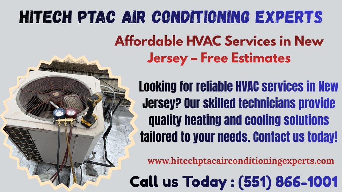 hitechptacair's tweet photo. Affordable HVAC services in New Jersey help reduce energy costs, improve indoor air quality, and extend the lifespan of your heating and cooling equipment. Call us 551-866-1001 https://t.co/l3mZUB0NHI, #ManhattanHeating, #QueensHVAC, #NJAirConditioning, #NYCHomeService, #HVACNYC https://t.co/djvJkIfw4i