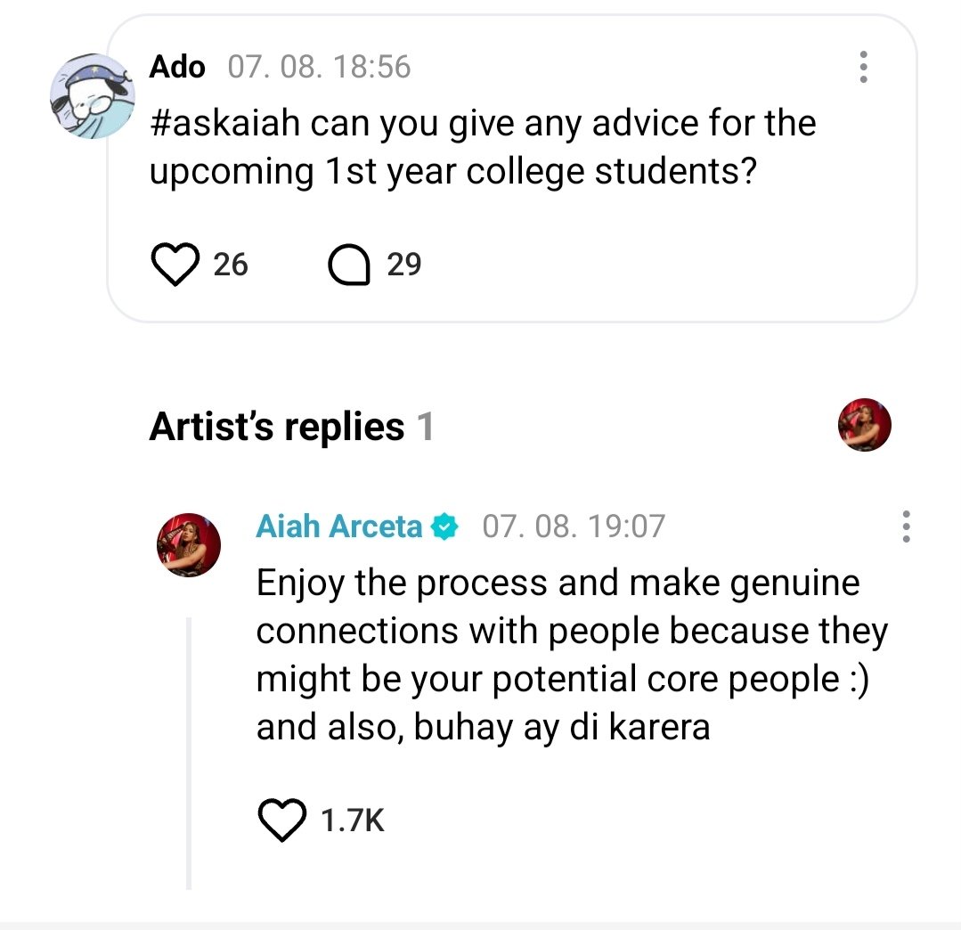 Mariyaaa92's tweet photo. Cute ni Ms. Aiah, pwera sa my sense talaga siya kausap eh di rin talaga niya nakakaligtaang imention any of their songs, or lyrics ng kanilang kanta. 🤗🩵 https://t.co/Cesz7m9BAj