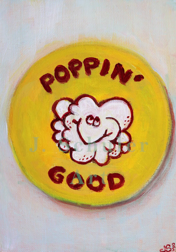 JulieKSchuler's tweet photo. Scratch n Sniff Popcorn Sticker. Original painting
5" x 7" acrylic on canvas board
Julie Schuler
today for $49.99
https://t.co/yiS3zFVI2c
#painting #popcorn #sticker #stilllifepainting #scratchnsniff #smell #retro #1980s https://t.co/3Wwb12biUI