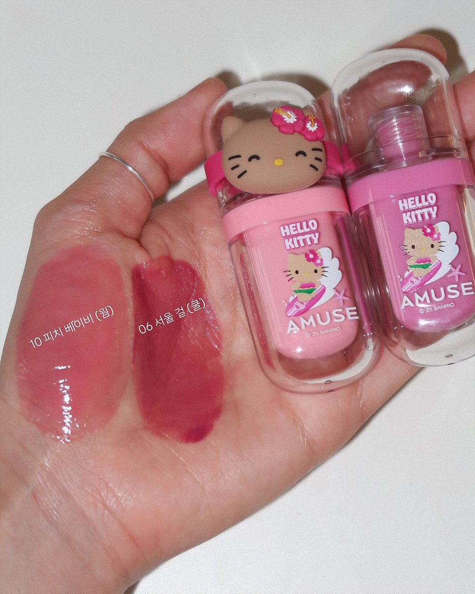 leafeyestore's tweet photo. ( พร้อมส่ง ) Amuse Gel Fit Tint คอล Hello Kitty น้องรถเข็นมีของแถมแหวนคิดตี้น่ารักมาก สี 06,10 แท่งละ 590.- 🐈🎀

꒰ #พรีออเดอร์เกาหลี #ตลาดนัดSanrio ꒱ https://t.co/kUmSzagNWx