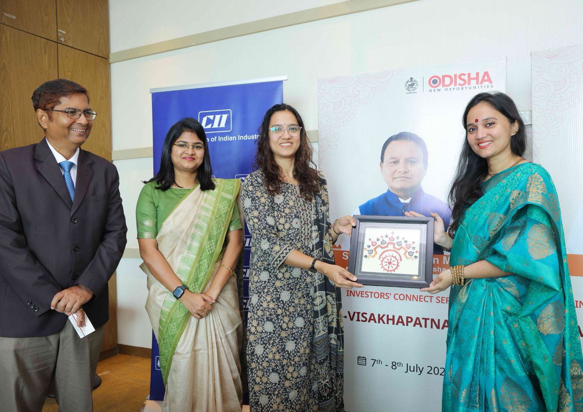 InvestInOdisha's tweet photo. Day 2 of the Odisha Investor Connect series in Visakhapatnam, led by Smt. Aboli Sunil Naravane, MD, IPICOL, featured one-to-one meetings with industry leaders across key sectors, showcasing Odisha's investment-ready ecosystem and diverse growth opportunities.
#InvestInOdisha https://t.co/4CVpTn34tY