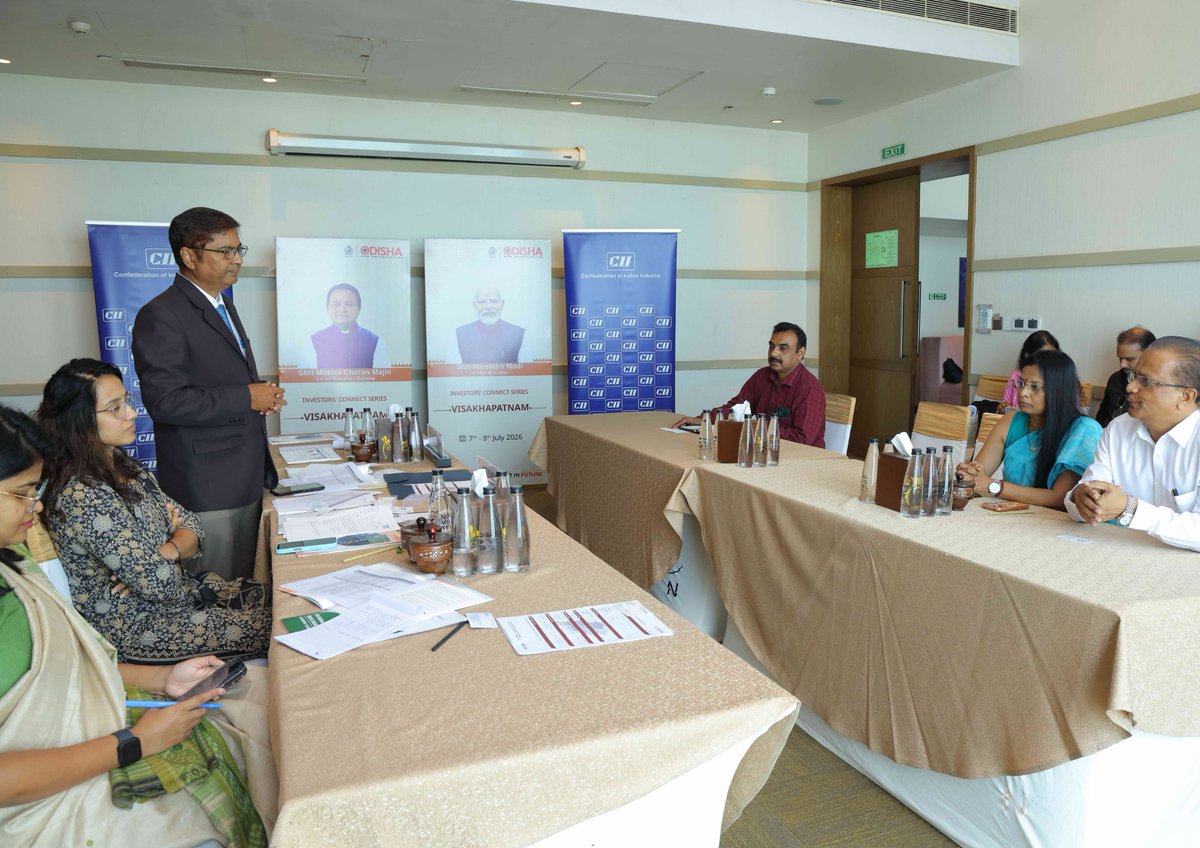 InvestInOdisha's tweet photo. Day 2 of the Odisha Investor Connect series in Visakhapatnam, led by Smt. Aboli Sunil Naravane, MD, IPICOL, featured one-to-one meetings with industry leaders across key sectors, showcasing Odisha's investment-ready ecosystem and diverse growth opportunities.
#InvestInOdisha https://t.co/4CVpTn34tY