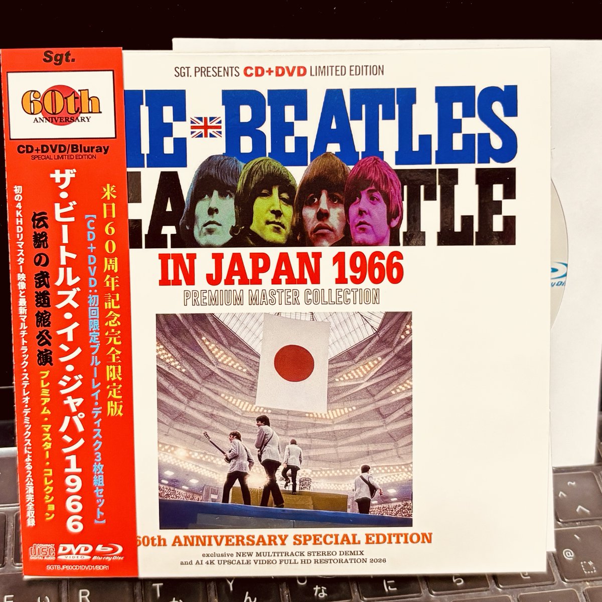 tonrecobran's tweet photo. 本日の着盤ログ。
SGTレーベルのビートルズ来日60周年コレクション1CD+1DVD+1BR。
同レーベルの 55、50周年盤は大切なコレクション。
ではでは、今回の新作にお手なみ拝借。

10年前リリースのダイカンプラザ・ノンレーベル盤も来日を時系列で映像で追う名作で手放せない（続く https://t.co/SmujxVnWd4