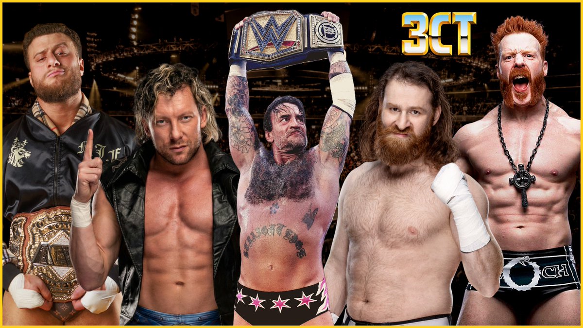 3CountThursday's tweet photo. Lots of things happening in the world of wrestling this week.

Let's make sense of it together LIVE tonight at 8 ET... https://t.co/WvBjS2Db53

#3CT #WWE #CMPunk #SamiZayn #AEW #AEWDynamite #MJF #KennyOmega #Sheamus https://t.co/3Tk2XNZ91y