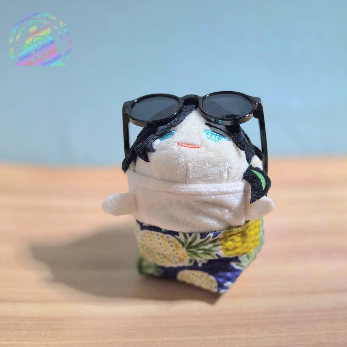 moerukaeru's tweet photo. こちらは織さん(@LivingWithMochi)からお迎えした海の男になれちゃうセット🏄‍♂️
おぱんつの色めちゃ迷ったけどやっぱりこの色にして正解!
笹もちも早速モデル立ちしてドヤ顔😎
ありがとうございました⭐ https://t.co/5KtAyvIHl5