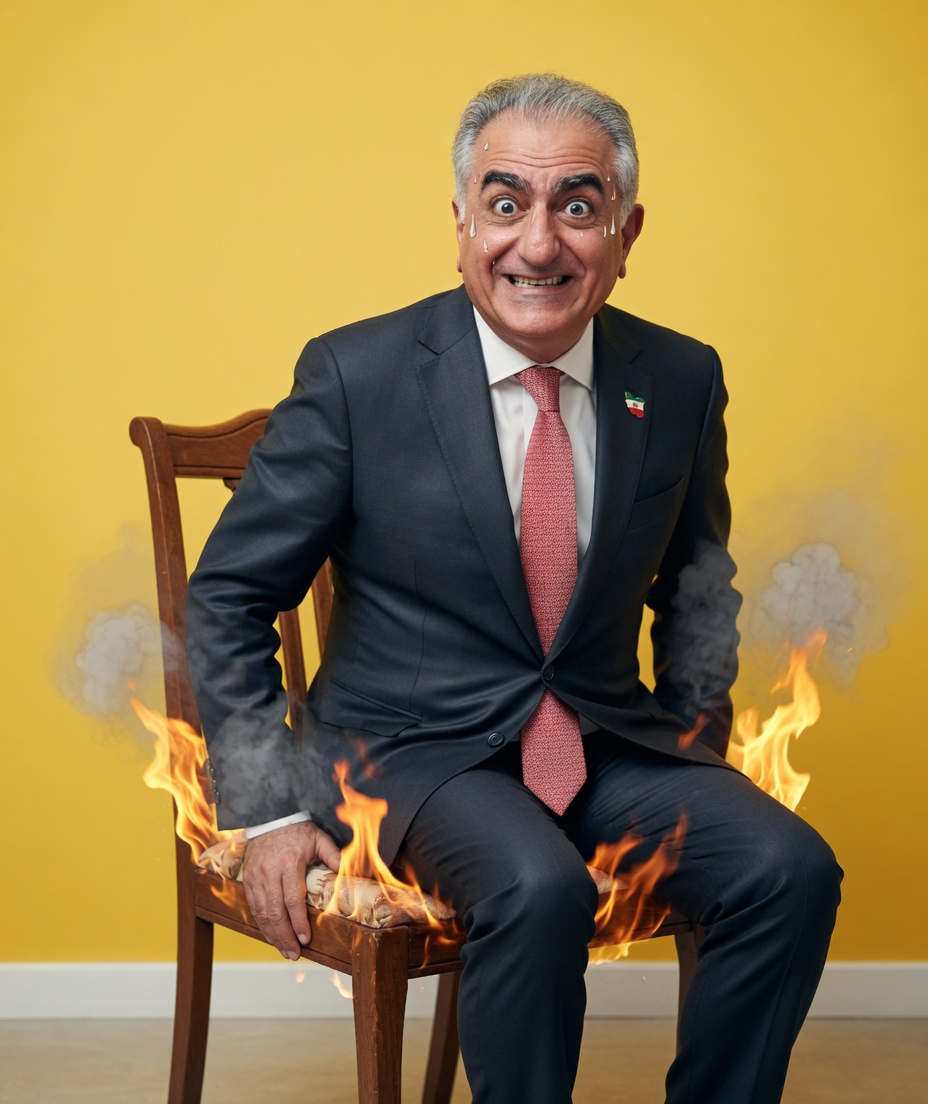 DastanCyrus's tweet photo. The Dutch TV host put Reza Pahlavi on the hot seat and asked him to acknowledge at least one of SAVAK's crimes, but he refused to distance himself from his family's shameful past.
 What a fascist democrat. https://t.co/xRURVZAsCK