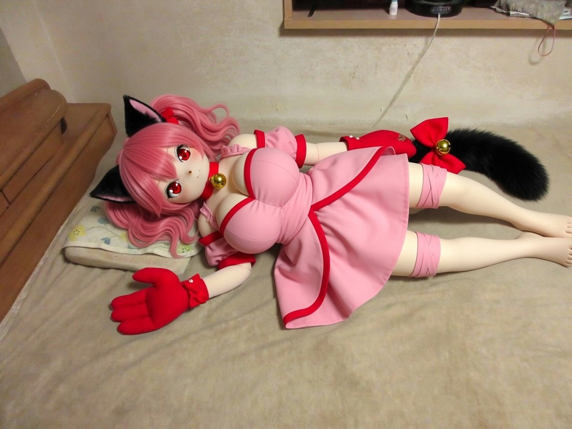 hazukimima's tweet photo. #AIart 
服とウィッグを変えるつもりだったけど、めっちゃミュウイチゴになった。 https://t.co/V0oMNe3UKV