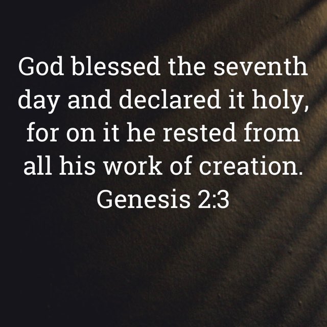 jerrprin's tweet photo. God rested from His creation work? Was He tired and worn out? No! He knew that you and I would become tired and worn out so He showed us how important rest was. He will give us rest. “Come unto Me, all you who are weary and heavy laden and I will give you rest!” https://t.co/aJA02pNwk4