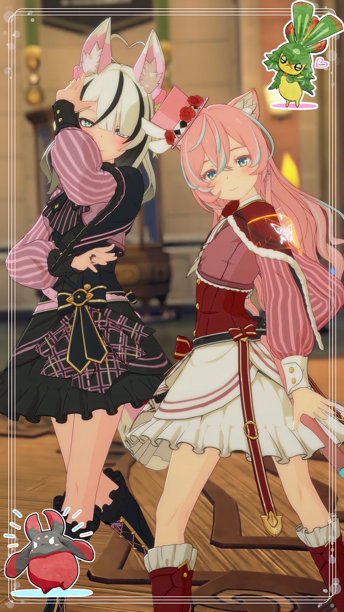 066019042's tweet photo. またまたギルドルームでパシャリ！！

2人でエモして撮るの楽しいけど、SSいっぱいになって整理大変(＞人＜;)
#スタレゾ　#スタレゾSS https://t.co/nmvVspt8Zm
