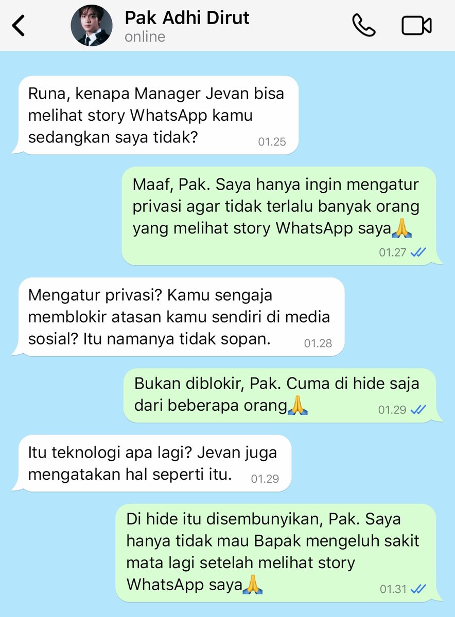 rhforme's tweet photo. day 1 hide story wa dari atasan https://t.co/Mng0tfuNIc