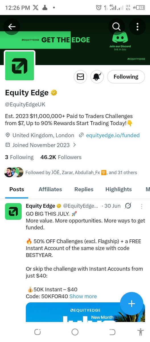 Bolity7418's tweet photo. @berkayglife @EquityEdgeUK Thank you for this wonderful opportunity 🙏🙏🙏 
I really appreciate 💯💯💯

Join in guys 
@hifriends7640 
@PrimesProperty 
@CryptoWizardd https://t.co/C98IT8c5Vs