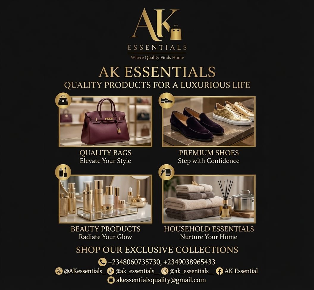 AKessentials_'s tweet photo. 🚀 Welcome to AK Essentials!

Your trusted destination for: 👜 Quality Bags 👠 Shoes ✨ Beauty Products 🏠 Household Essentials

Join our WhatsApp Community to enjoy: 
✅ Retail shopping
 ✅ Wholesale prices
 ✅ Dropshipping opportunities 
✅ Exclusive offers 
✅ Pre-orders (coming soon)
Whether you're buying for yourself or building a business, we've got you covered.
🔗 Join now: https://t.co/IjHIEf5kvO

#AKEssentials #Uyo #Nigeria