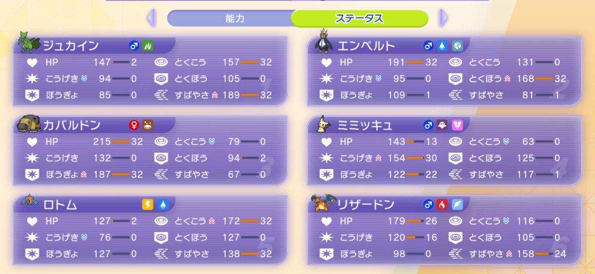 stell_poke's tweet photo. 今期使ってた構築 https://t.co/6rK3Ss7Rlw