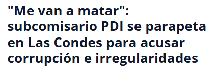 HQGatica's tweet photo. “Me van a matar… Por favor, ayúdenme. Llamen a Carabineros. Boté todas mis municiones, mis cargadores; mi arma está desarmada. Si me matan, van a plantar una pistola. Créanme, soy inocente. Ayúdenme, por favor”
LINDO EL AMBIENTE Y LA CONVIVENCIA EN LA PDI. https://t.co/k5y1FvCj5w
