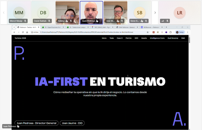 turistec's tweet photo. @AgencyPatterson defiende el modelo #IAFirst para impulsar la #eficiencia sin perder el control del negocio #turístico. 

Descubre más sobre nuestro #webinar aquí 👉https://t.co/j2EoHhRjqI

#sociosTuristec #IA https://t.co/az5IZ7Ftor