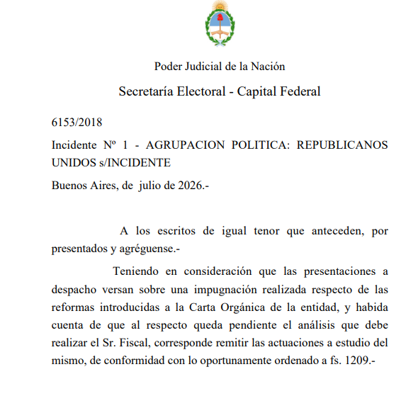 magioncalda's tweet photo. La Justicia Electoral decidió analizar las impugnaciones a la nueva carta orgánica que pretende poner en vigencia la conducción de burócratas perimidos que lidera el legislador porteño @padonati. https://t.co/vcSGrkrKde