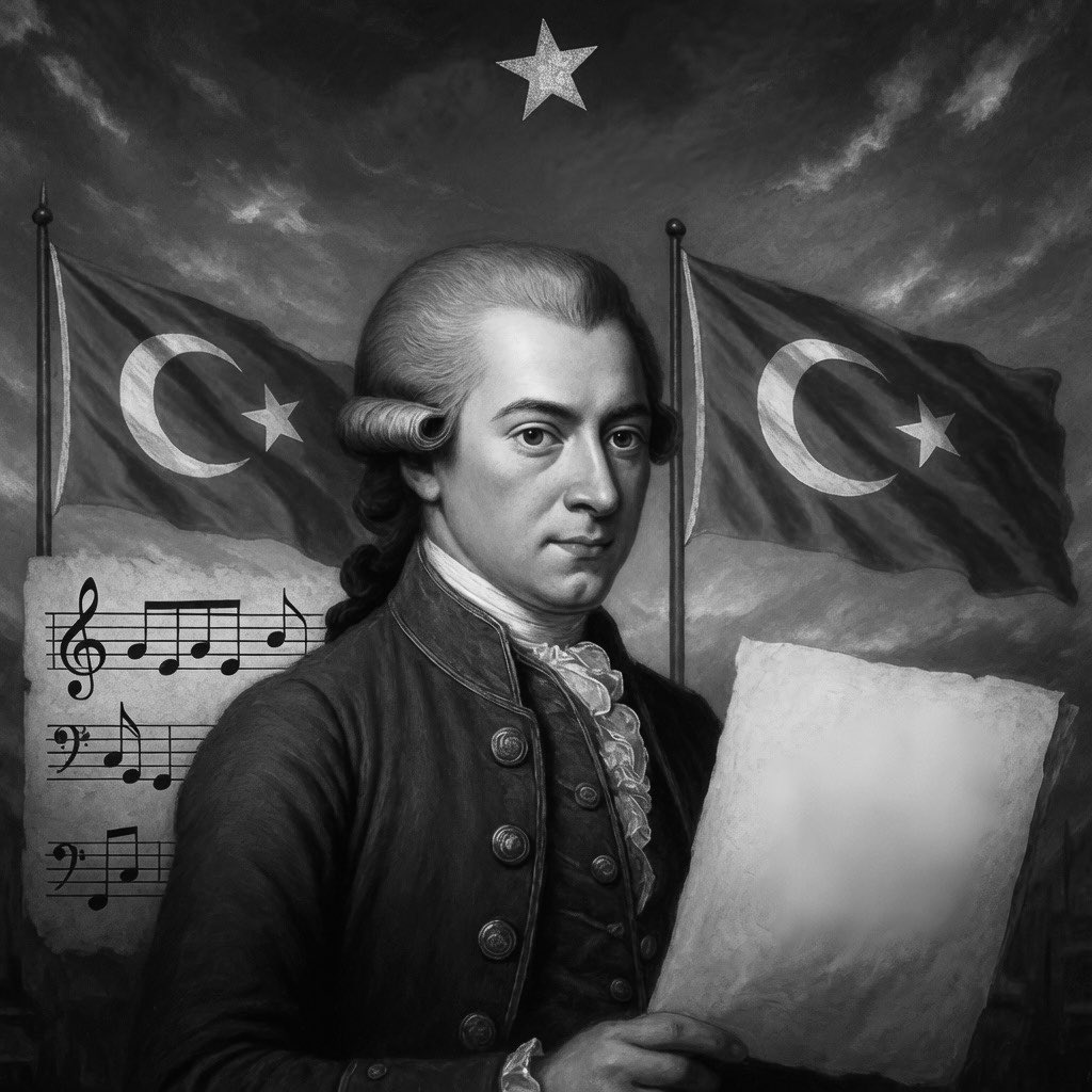 LutfuTurkkan's tweet photo. 📌 Mozart, 1783 yılında bestelediği marşın adını "Türk Marşı" demiş.

📌 O tarihte devletin ismi Osmanlı ama Mozart marşının adını “Türk Marşı” koyuyor.

📌 Şimdi ise Türk’e düşman birileri milli marşın adını kalkmışlar Türkiye Milli Marşı diye anons ediyorlar.

📌 Onun da adı  Türk Milli Marşı.

📌 Anlaştık değil mi?