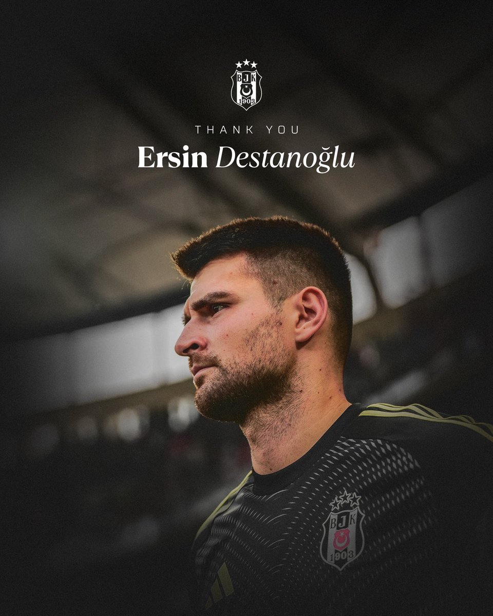 BesiktasEnglish's tweet photo. Thank You, Ersin.

We have parted ways with Ersin Destanoğlu, who came through the Beşiktaş JK Academy.
We would like to thank him for his contributions to our club and wish him every success in his future career.

Beşiktaş JK https://t.co/Tkd0u5AREe