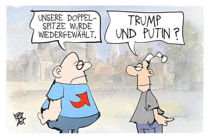 Earthfriend21's tweet photo. Moin Leute 👋😅❣️
#Cartoon & #Satire zum #Mittwoch
🫷🙂🫸#Wochenteiler #Bergfest 🗻
"Überfällig"
#Deutschland flott machen ©Markus Grolik
#TrumpisaNationalDisgrace #USABEL WM © Kostas Koufogiorgos
Die Doppelspitze der #AfDzerstörtDeutschland wurde bestätigt © Kostas Koufogios https://t.co/tJdXCZMpkL
