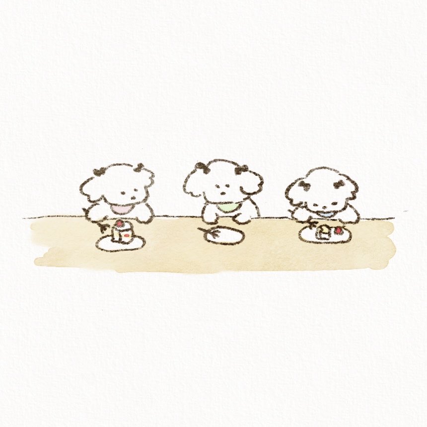 anz_m_'s tweet photo. おやつの時間🐶🍰

#イラスト #illustration #犬 https://t.co/EYue4oOQ0M