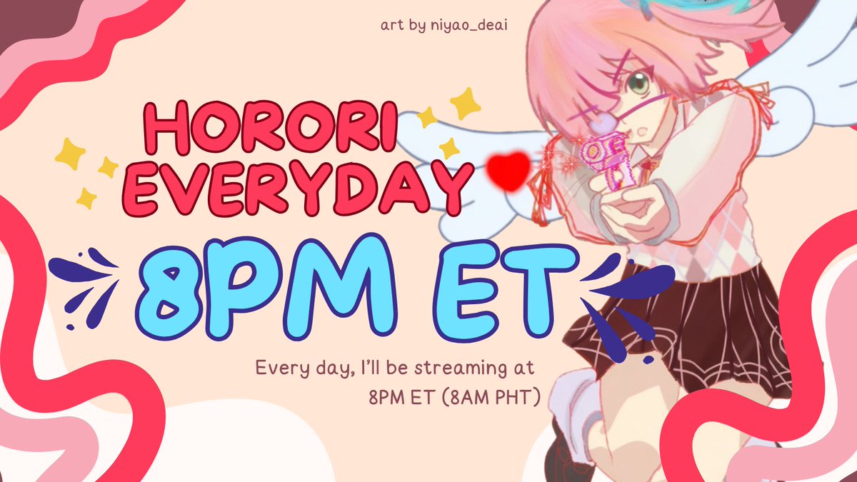 idolhopeful's tweet photo. 【Heavenly Decree】
My superiors got mad at me so I got assigned a daily timeslot! I hope this actually helps me be healthier and more organized...

From tomorrow onwards, I will be streaming every day at 8PM Eastern Time (8AM PHT) ! https://t.co/hHFmdkVl5k