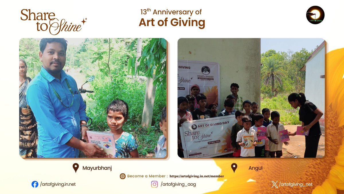 artofgiving_net's tweet photo. Marking the 13th International Day of Art of Giving, Mr. Ratikanta Naik, Ms. Simarani Naik, Mr. Bajun Tudu, Ms. Mahalaxmi Bhatra, Ms. Sasmita Swain, Ms. Hisi Besera, Mr. Banamali Tudu, Ms. Sumi Murmu, Ms. Basta Marndi, Mr. Bikash Bhatra, Ms. Ranju Rani Subudhi, https://t.co/wvcjEpOlpx