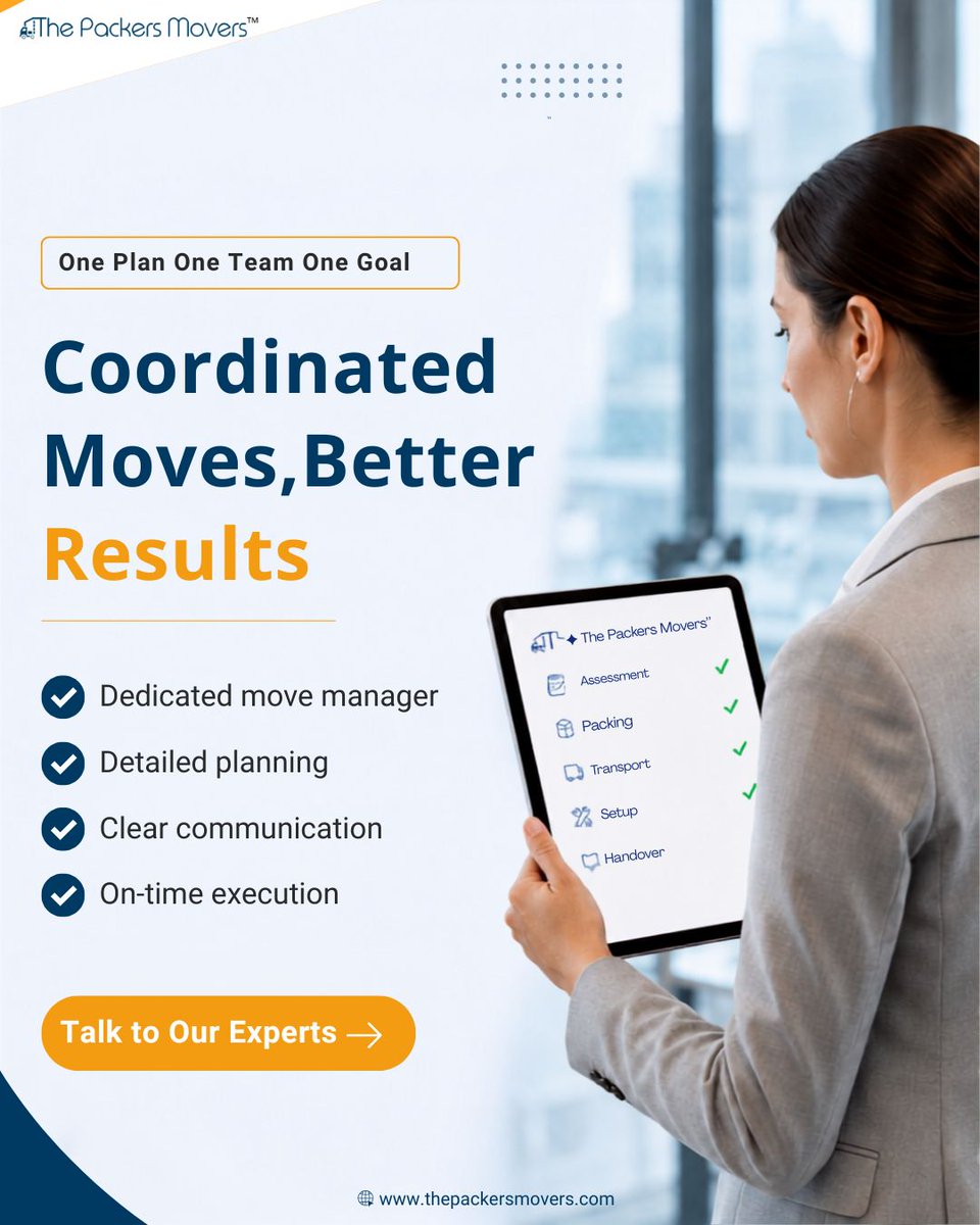 thepackermover's tweet photo. The Packers Movers makes office moves smoother, safer, and more organized so your team can get back to work faster.
.
.
#ThePackersMovers #OfficeRelocation #OfficeMoving #BusinessRelocation #CommercialMoving #PackersAndMovers https://t.co/ezJGhXzoMo