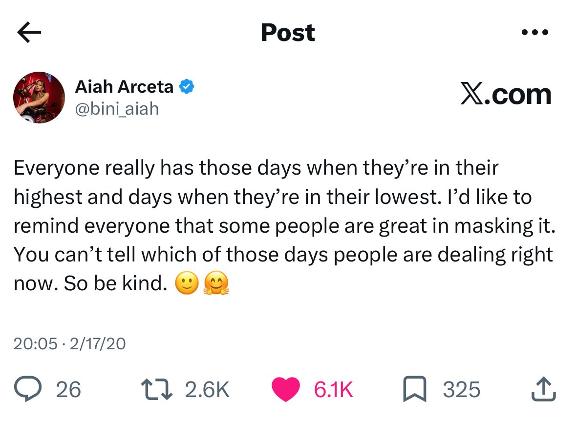 aiaheic's tweet photo. aiah and her comforting words :(( she’s really our unpaid therapist. i love you so much @bini_aiah ❤️‍🩹 https://t.co/ccHPTT6Sc3