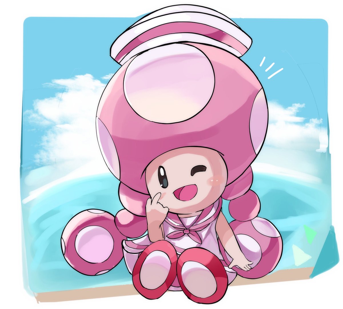 captainkino2001's tweet photo. セーラーぴこぴこかわいいね🩷（過去絵） https://t.co/9baaVRJ1tj
