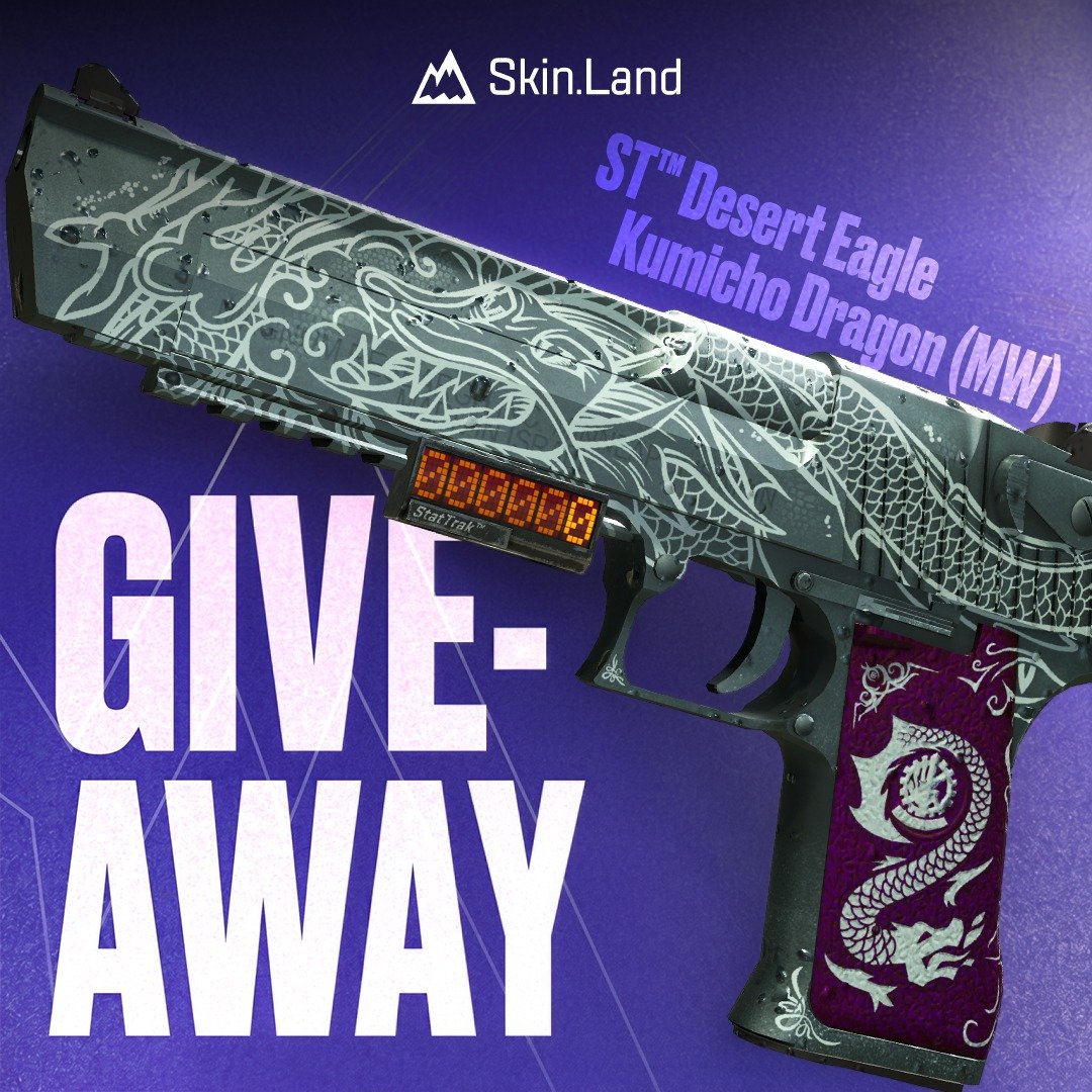 Tomas1120_'s tweet photo. 🎁 ST Desert Eagle | Kumicho Dragon MW ($90)

➡️ TO ENTER:

✅ Follow me &amp; @SkinLand_market
✅ Retweet
✅ Tag 2 friends

⏰ Giveaway ends in 7 days! https://t.co/8GEvD36oZq