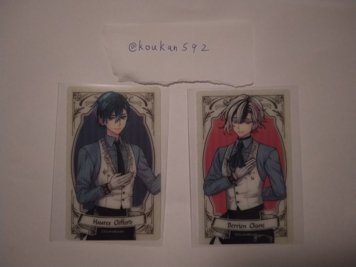 koukan592's tweet photo. 悪魔執事と黒い猫　あくねこ　交換　クリアカード

譲)画像のもの

求)ボスキ　ナック

7月19日池袋現地のみでのお取引です https://t.co/nuEjHZ3lFf