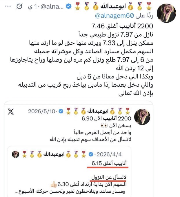 natice04's tweet photo. أنابيب الآن 6.70  نزل بعد تخقيق الهدف نزول طبيعي ووافق هبوط المؤشر وكون فرصه جميله جداً جداً 
جاهز  للارتداد 👌🏻والإنطلاق بأي لحظه 
وانطلاقه سريعه بإذن الله https://t.co/8Y9w2dqOD5