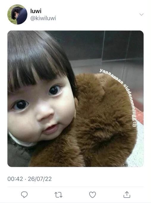 kyuviline's tweet photo. ☾ — • 1112. baby https://t.co/L1CRhY07Oa