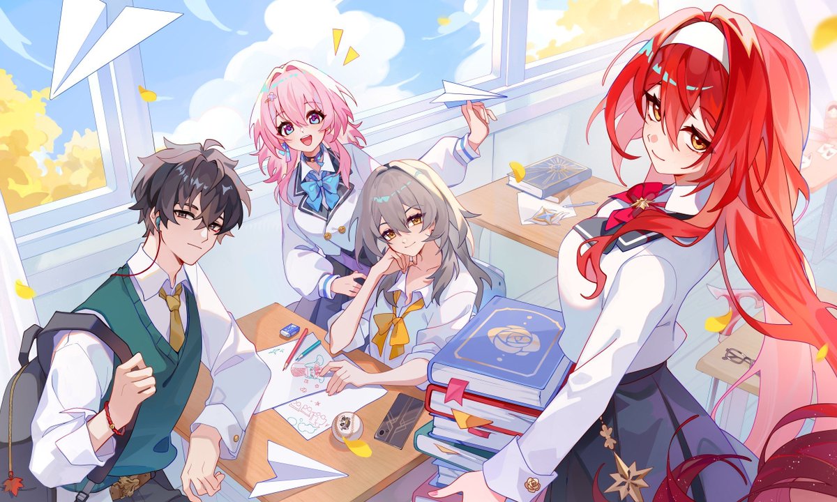 StarRailVerse1's tweet photo. NEW HIMEKO, DAN HENG, MARCH &amp; STELLE ILLUSTRATION 

From HSR RU &amp; elfexar

#HonkaiStarRail https://t.co/ZIYYN5B4dt