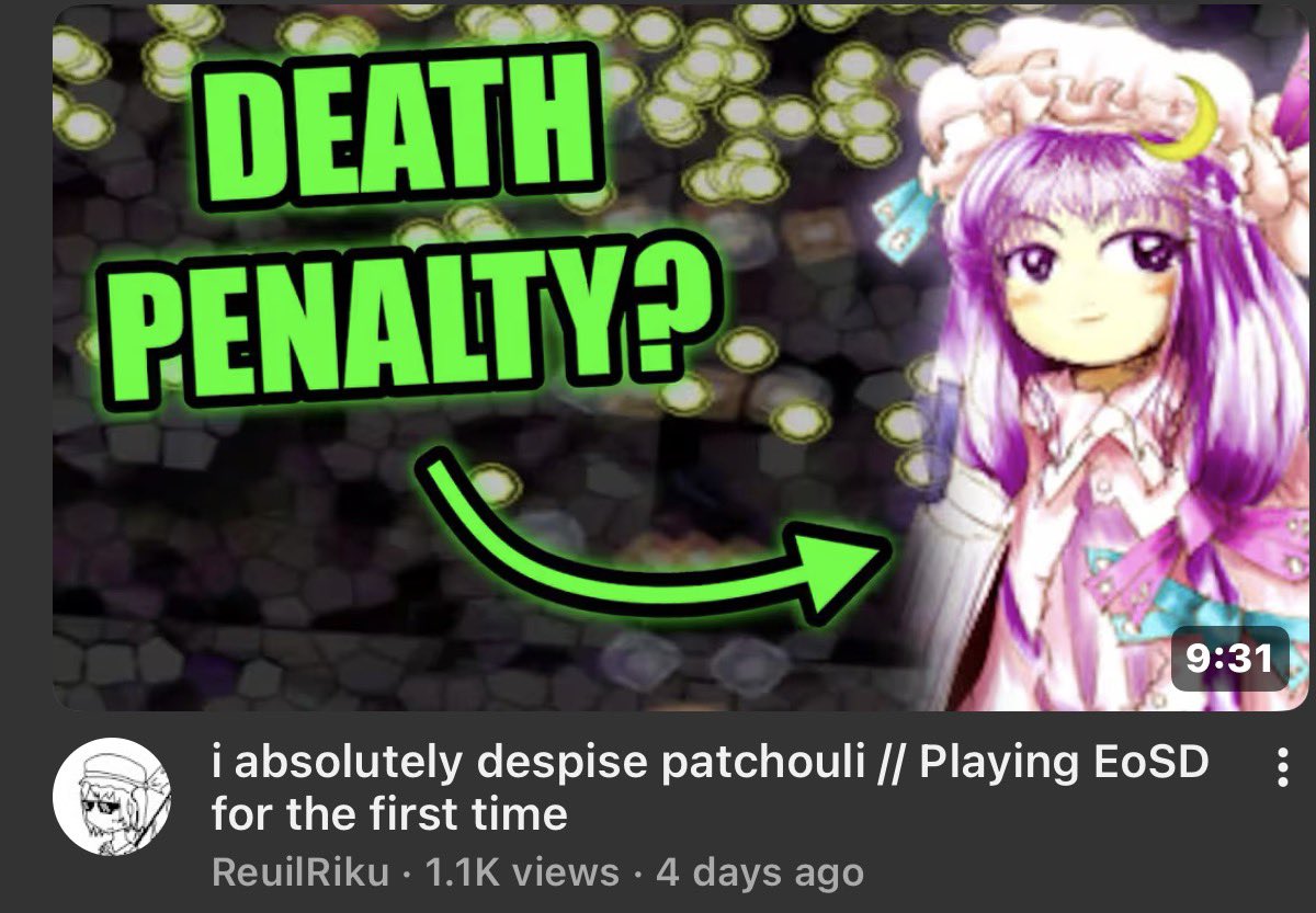 AsthmaticMage's tweet photo. Can you guys give me more Touhou Youtube thumbnails like this? https://t.co/kjWhV1rf8d