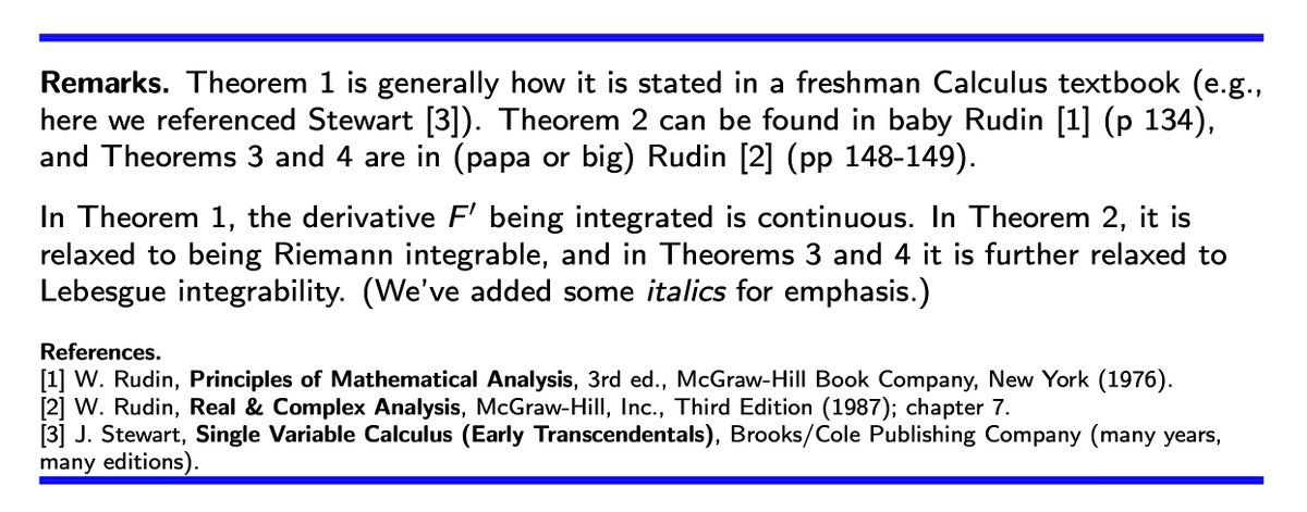SamuelGWalters's tweet photo. Various forms of the Fundamental Theorem of #Calculus. #math #MathematicalAnalysis #ComplexAnalysis https://t.co/HDfi2uTPIZ