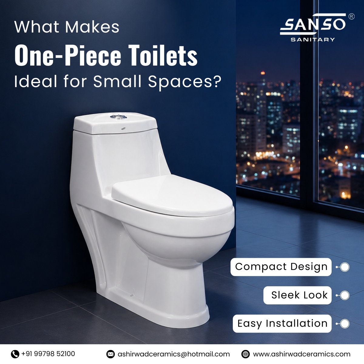 AshirwadCeramic's tweet photo. Maximize bathroom space with Ashirwad Ceramics One-Piece Toilets featuring a compact design, sleek appearance, easy installation, and modern functionality.

Visit: https://t.co/JhFXBEJIEC

#AshirwadCeramicsPvtLtd #AshirwadCeramics #OnePieceToilet #OnePieceCloset #CompactBathroom https://t.co/q3XAvdZ3XV