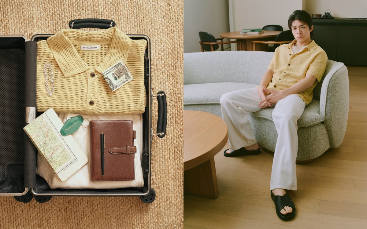 TrendNewsCaster's tweet photo. 岸優太(Number_i)セレクト！　バナナ・リパブリック『Curated for the Journey』　【最新ビジュアル＆動画】公開！！ – TREND NEWS CASTER https://t.co/IjXQgeyUEs #岸優太 #Number_i https://t.co/5bfLE13ygq